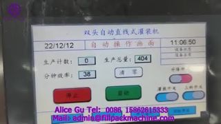 2184 J80 In-Line Double-Head Rotor Pump Juice Filling Machine