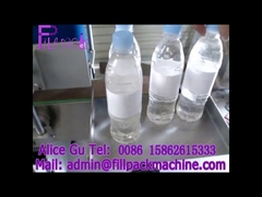 Automatic round bottle labeling mach