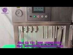 2018   J103 glass bottle aluminum cap semi-automatic 4-station filling and capping machine