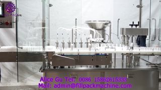 2230 J2 In-Line 4-Head Filling and 2-Head Capping Machine for Small Bottles