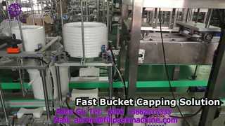 2176 J80 Automatic Lid-Closing and Capping Machine for Large Buckets