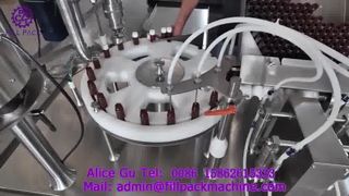 2231 J2 Small Bottle Rotary 4-Head Filling and 1-Head Capping Combination Machine