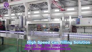 2313 J11 In-Line Split-Type Beverage Can Rinsing, Isobaric Filling, and Capping Production Line