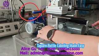 2124 M10 Tajikistan Semi-Automatic Desktop Square Bottle Self-Adhesive Labeling Machine