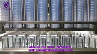 2227 J119 In-Line 8-Station Cup Washing, Filling, and Roll Film Sealing Machine