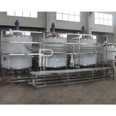 Beverage Tea 3000L/H Juice Preparation Equipment Plant System Blended Litchi Flavored