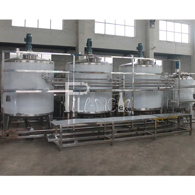 Flavored Beverage Juice Mixing Processing Line 7000L/H With UHT Plate Sterilizer