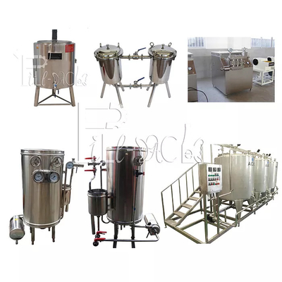 Flavored Beverage Juice Mixing Processing Line 7000L/H With UHT Plate Sterilizer