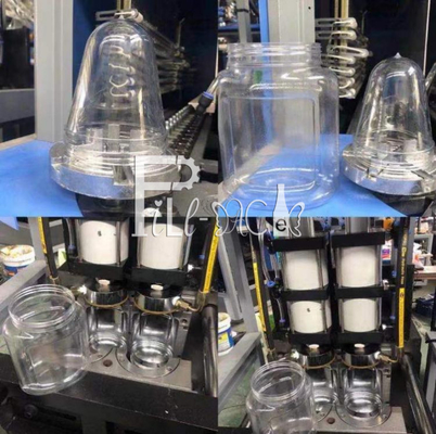 500BPH Semi Auto Blow Molding Machine 180mm Wide Neck 2 Cavity For PET Bottle