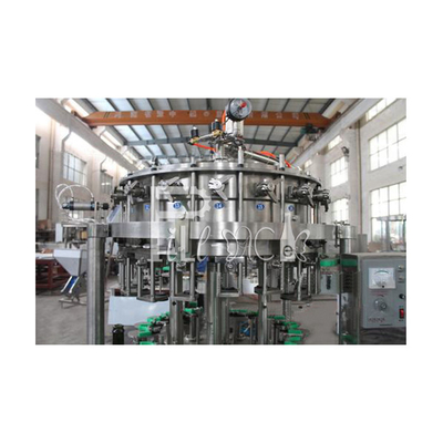 Soft Beverage Carbonated Drink Filling Machine Line Glass Bottle Crown Cap 1000BPH