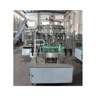 Soft Beverage Carbonated Drink Filling Machine Line Glass Bottle Crown Cap 1000BPH