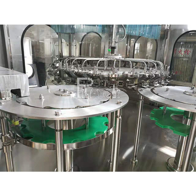 Automatic 4 In 1 Juice Filling Machine PET Bottles Monoblock Pulp Fruit Granule