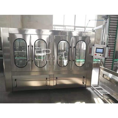 Automatic 4 In 1 Juice Filling Machine PET Bottles Monoblock Pulp Fruit Granule