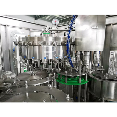 3 In 1 Monobloc Carbonated Drink Filling Capping Machine Plastic Bottle With Screw Cap