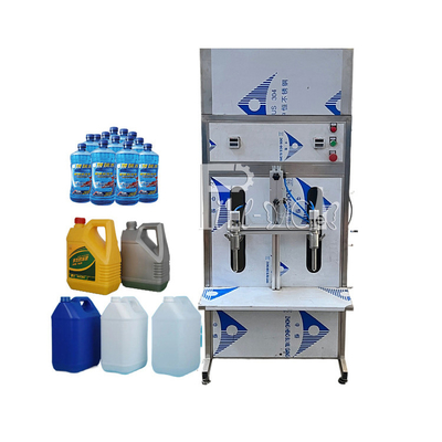 Semi Automatic Juice Filling Machine Linear Liquid Plastic Bottles Mineral Water