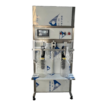 Semi Automatic Juice Filling Machine Linear Liquid Plastic Bottles Mineral Water