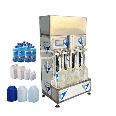 Semi Automatic Juice Filling Machine Linear Liquid Plastic Bottles Mineral Water