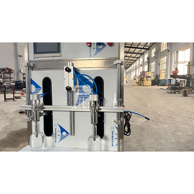 Semi Automatic Juice Filling Machine Linear Liquid Plastic Bottles Mineral Water