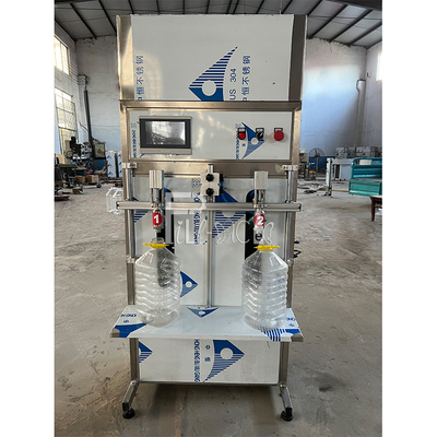 Semi Automatic Juice Filling Machine Linear Liquid Plastic Bottles Mineral Water