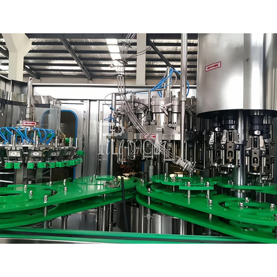 3 In 1 Carbonated Drink Filling Capping Machine Monobloc Glass Bottle With Aluminum Cap