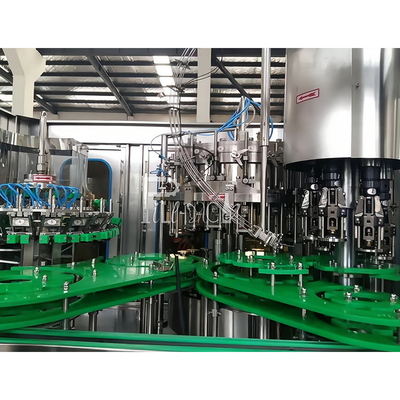3 In 1 Carbonated Drink Filling Capping Machine Monobloc Glass Bottle With Aluminum Cap