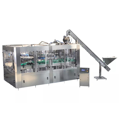 3 In 1 Monobloc Glass Bottle Carbonated Drink Filling Machine With Pull Ring Cap