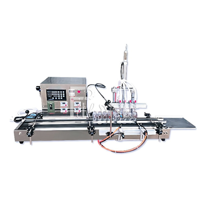 Automatic Desktop Gear Pump Liquid Piston Filling Machine For Perfume Beverage Drinking Water Alcohol