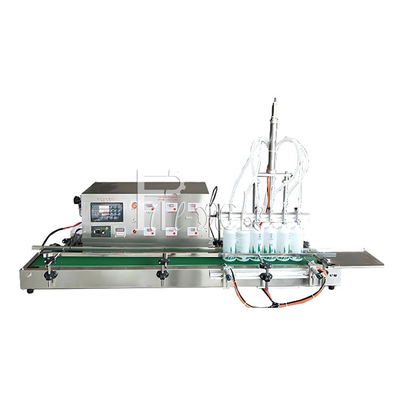 Automatic Desktop Gear Pump Liquid Piston Filling Machine For Perfume Beverage Drinking Water Alcohol