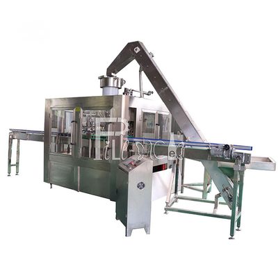 3 In 1 Glass Bottle Beer Washing Filling Capping Production Line With Crown Cap