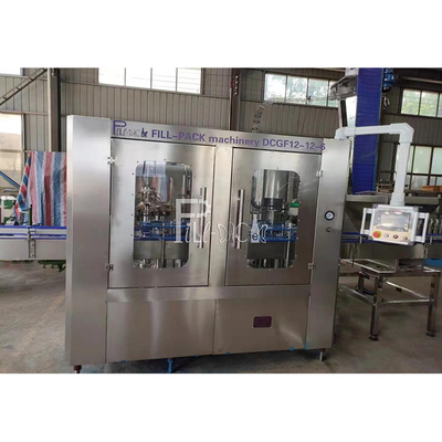 3 In 1 Glass Bottle Beer Washing Filling Capping Production Line With Crown Cap