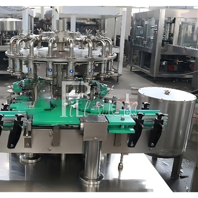 Glass Bottle 0-2L Automatic Fruit Juice Beverage Hot Filling Machine Washing Filling Capping Line