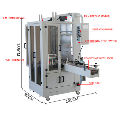 PE Film Shrink Wrapping Packaging Machine L Type PET Mineral Water Beer Beverage Can