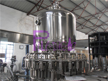 Stainless Steel Juice Hot Filling Machine , Silver Gray Monoblock Filling Machine