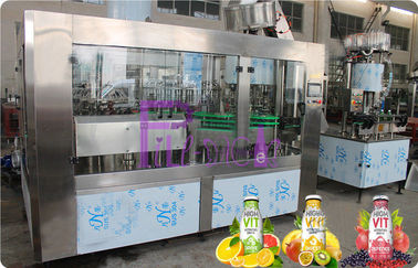 Glass Bottle Filler Machine Automatic Juice / Tea Bottling Filling Machine 6000 - 8000BPH