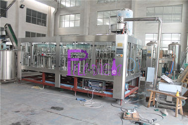4 In 1 Plastic Bottle Liquid Filler Machine PLC Control With Touch Screen