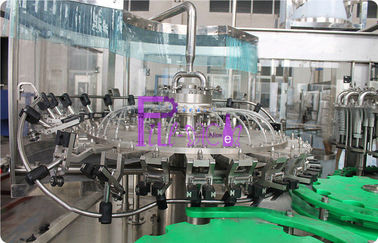 Full Auto Glass Bottle Liquid Filling Machine , Fruit Juice Filler 8000BPH