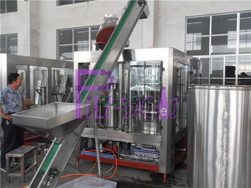 Beer Bottle 3-in-1 Rinsing Filling Capping Machine , Liquid Filler Equipment