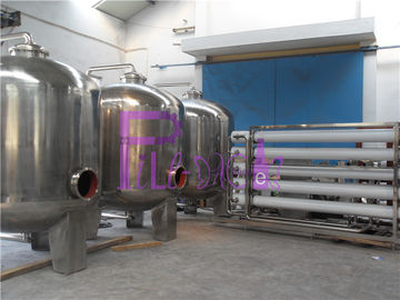 Industrial 20T Single Level Ro Machine With Stainless Steel Water Storage Tanks