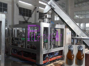 330ml glass Bottle crown caps  Beer Filling Machine with NANQING valves