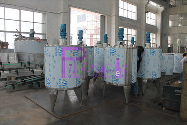 2000L single layer tank for Soft Drink Processing Line building with speed adjustable motor