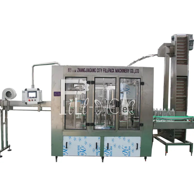 4000BPH Monoblock Mineral Water Filling Capping Production Line 500ML Bottle Rinsing
