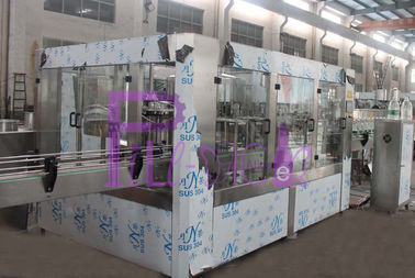 Non - Carbonated Drink Automatic Filling Machine 1200bph Rotary 3 In 1