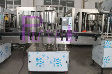 SUS304 / SUS316 Water Bottle Filling Machine , Small Scale Pure Liquid Filling Line