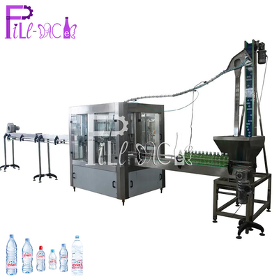 Automatic PET Small Bottle Water Filling Equipment 3 In 1 / Monoblock Aspetic 2000ml