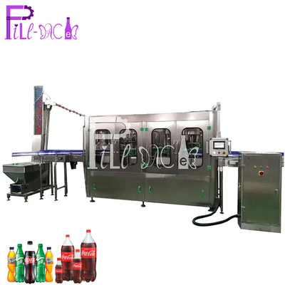 Antiseptic Sterilized Filling Machine PET Carbonated Beverage / Gas Water Monoblock