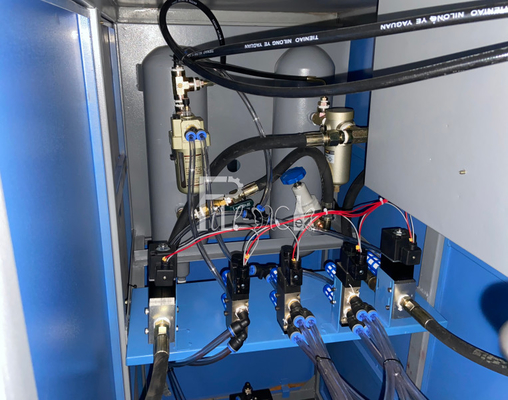 Semi Automatic PET Blow Molding Machine 1 Cavity 2 Blowers + 1 Heater / Bottle Blowing Equipment For 5 - 10L