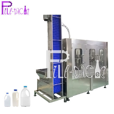 Automatic monoblock 6000BPH Bottle Integral 3-in-1washing-filing-capping Milk Filling Machine / device