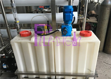 12TPH Fiberglass Housing RO Water Treatment System With Aseptic Water Storage Tank
