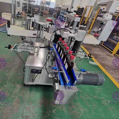 Fully Automatic Stainless Steel 304 Flat Bottle Labeling Machine With 2 Side Adhesive
