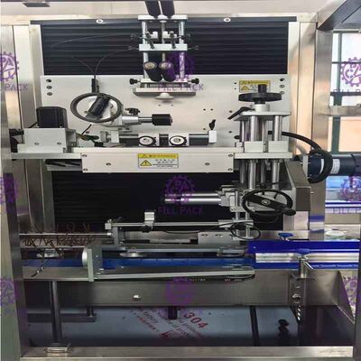 Full Automatic Shrink Sleeve Labeling Machine Double Head For Body With Steam Shrink